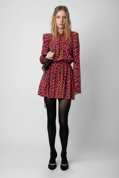 Zadig & Voltaire Ryde Leopard Silk Dress outlook