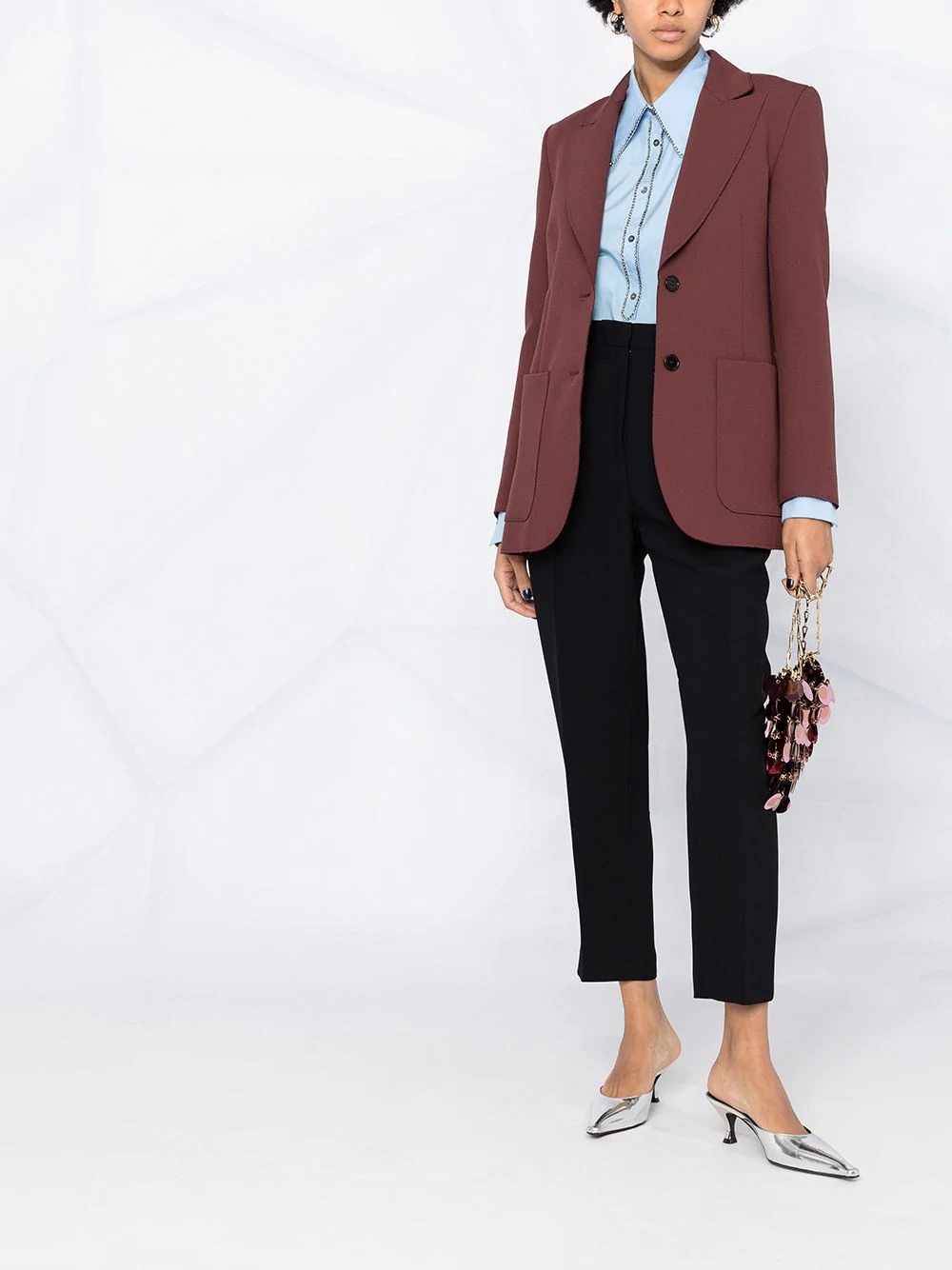 single-breasted tailored blazer - 2