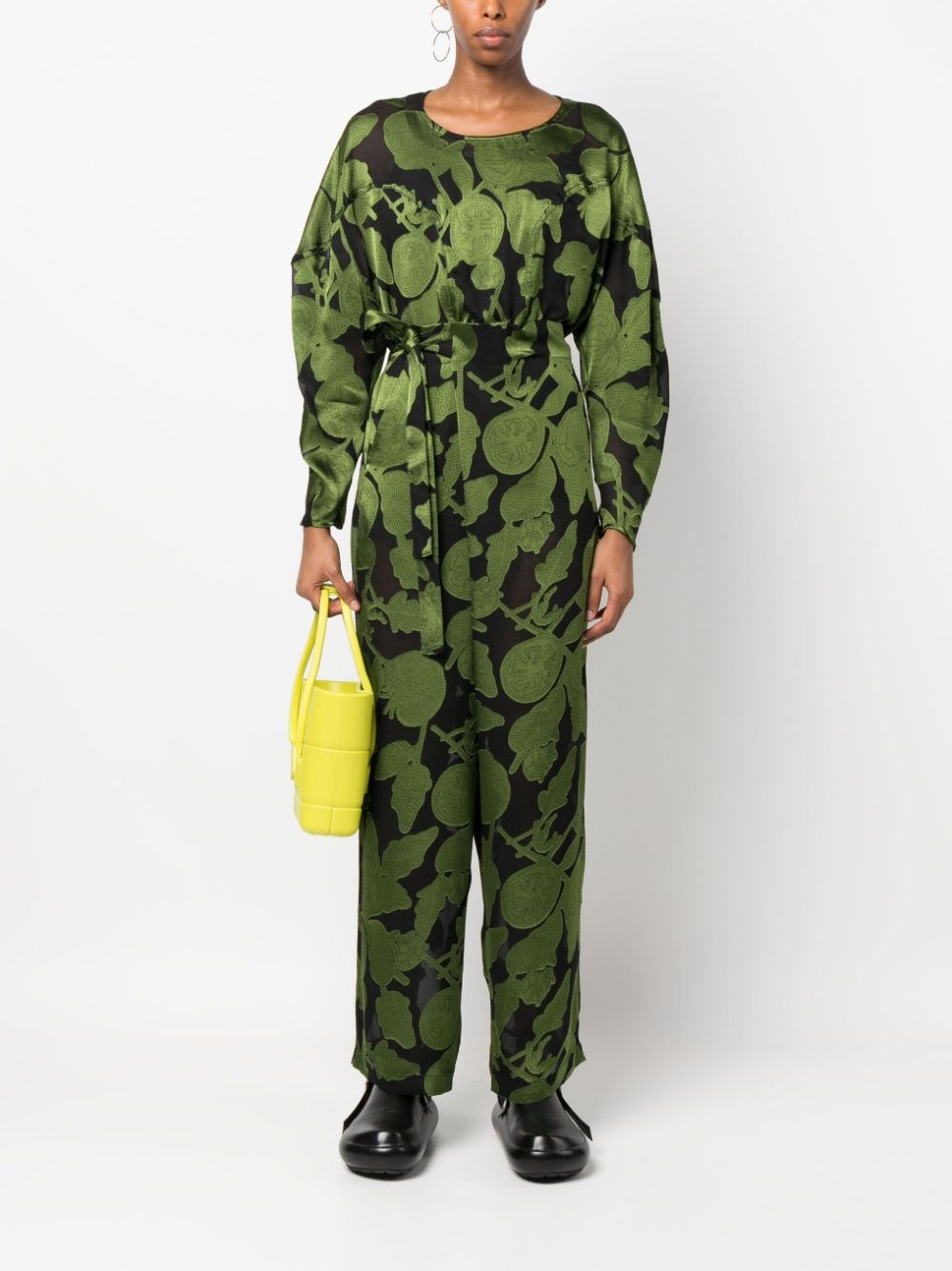graphic-print wrap trousers - 2