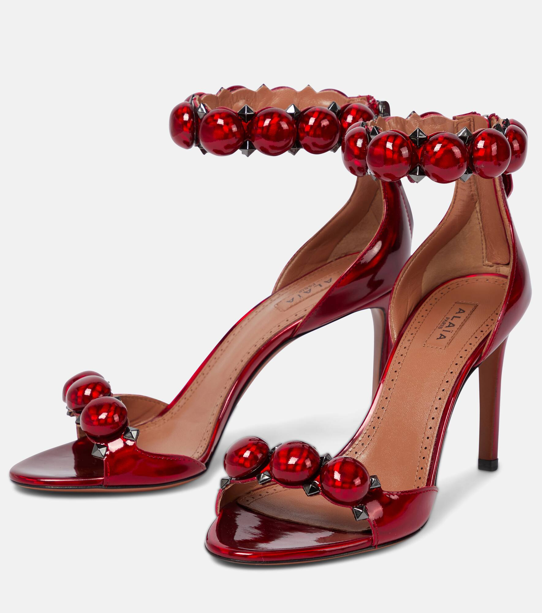 La Bombe 90 patent leather sandals - 5
