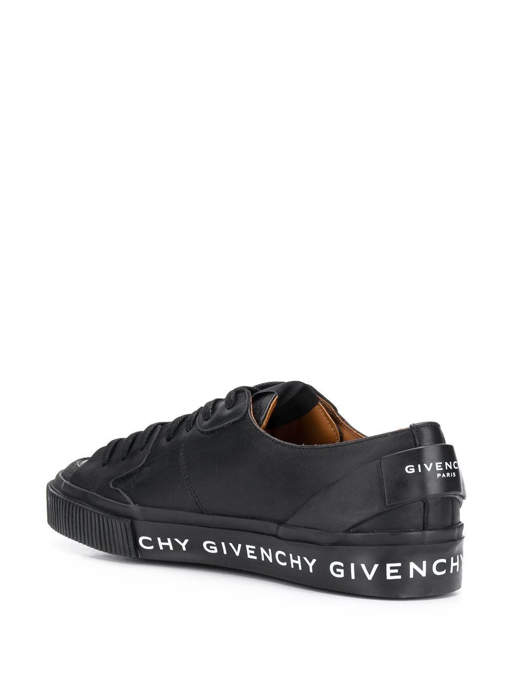 logo print low top sneakers - 3