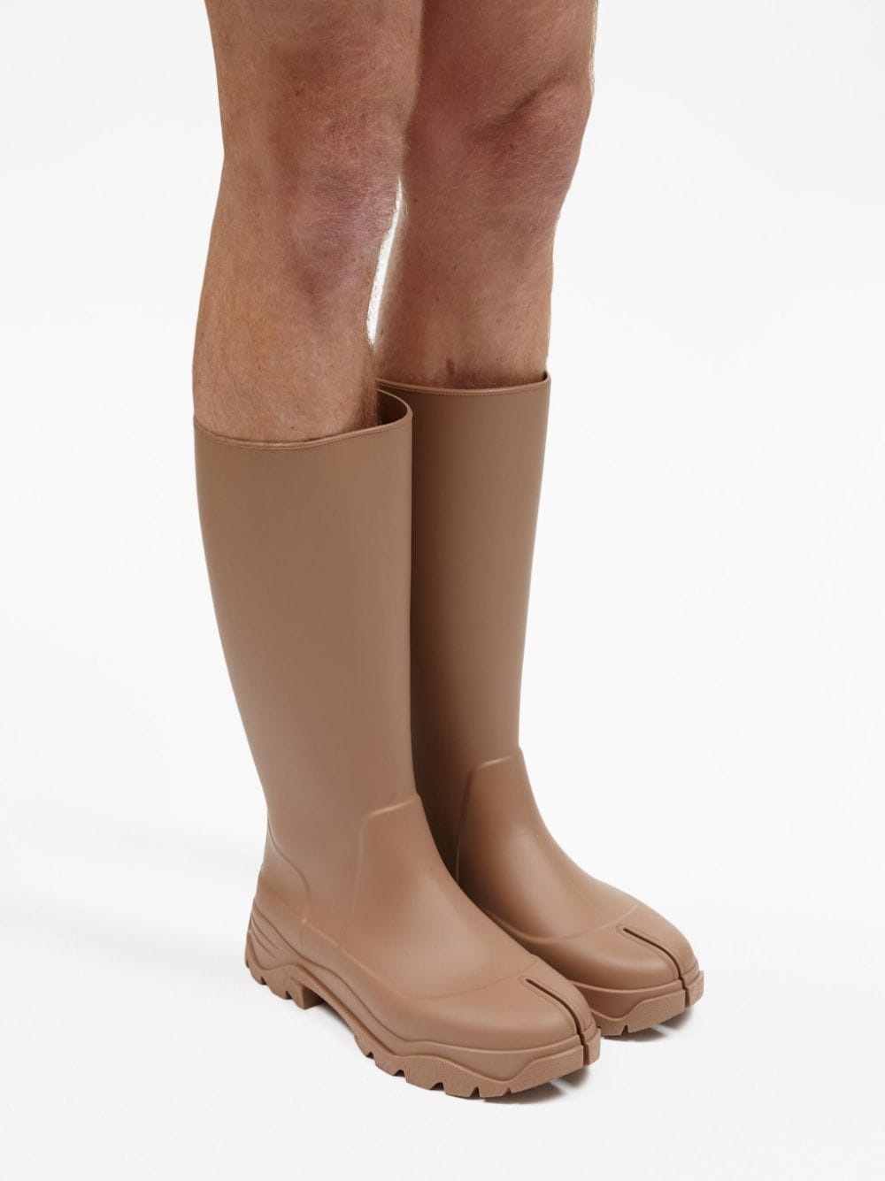 Tabi-toe knee-length boots - 6