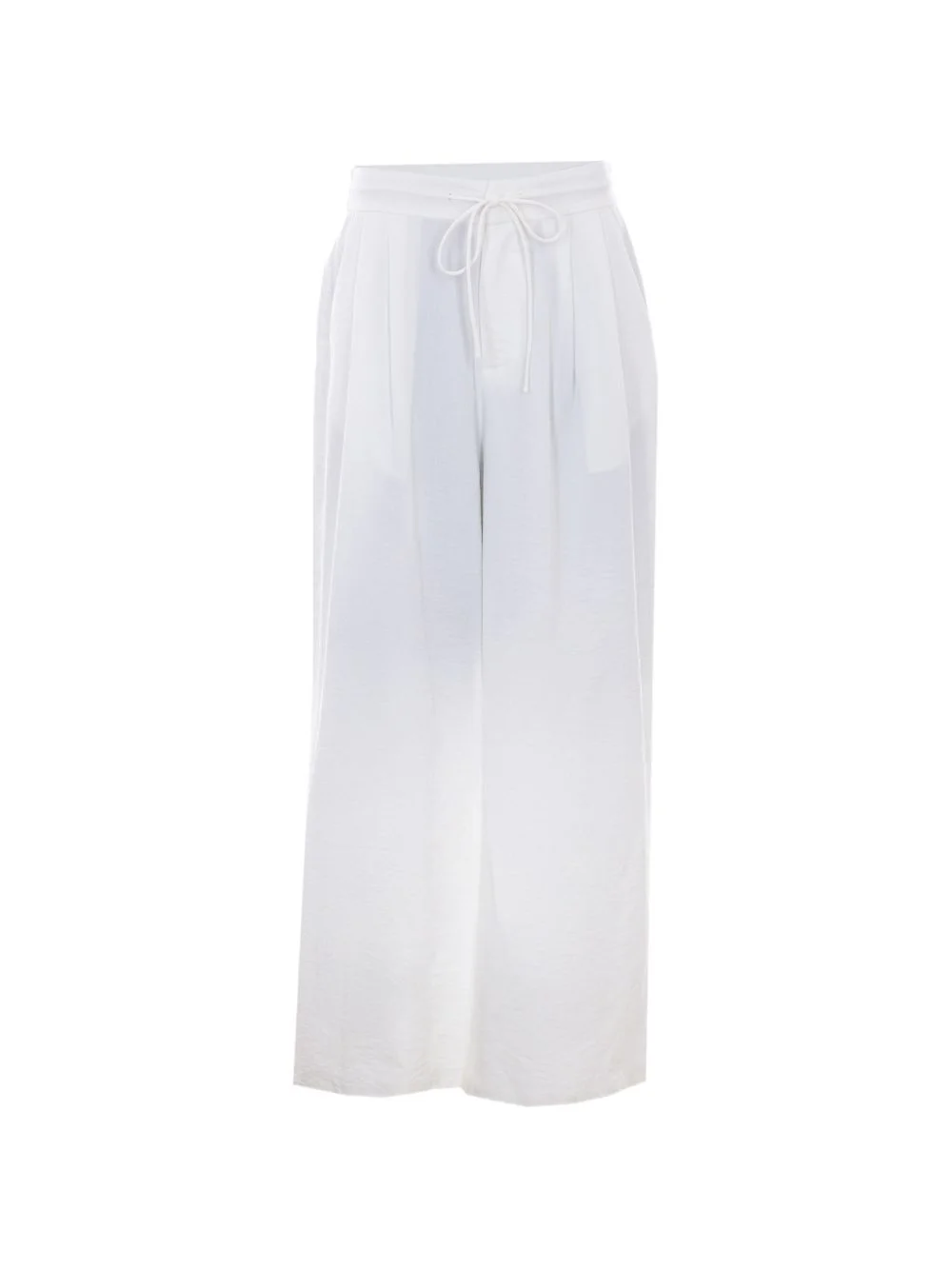 drawstring wide-leg trousers - 1