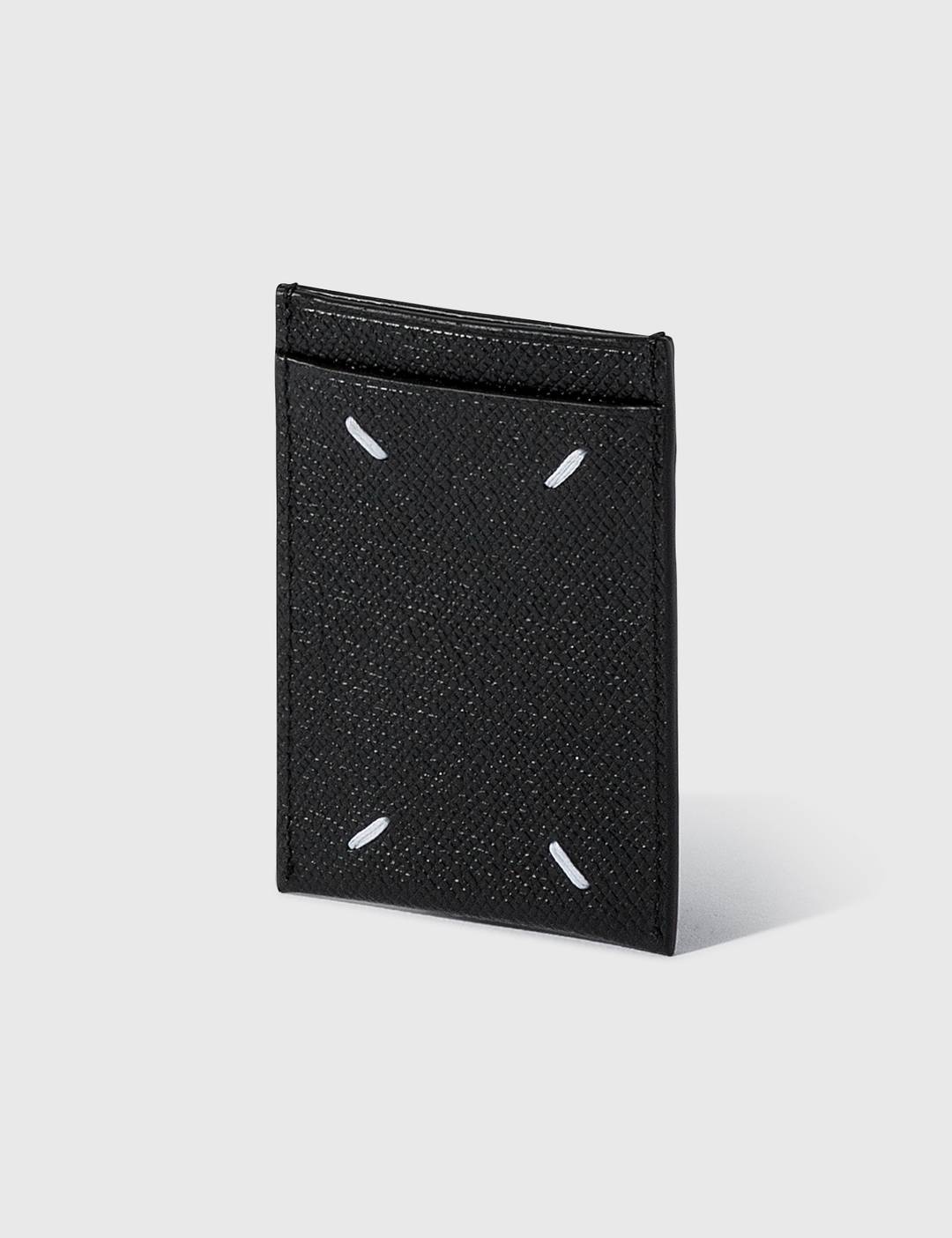 Pebble Grain Leather Card Case - 1