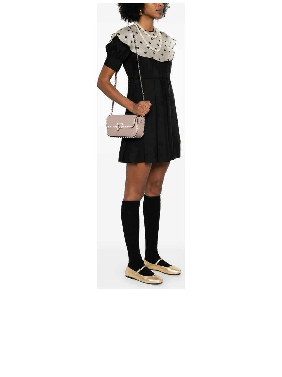 Leather Rockstud Crossbody Bag - 2