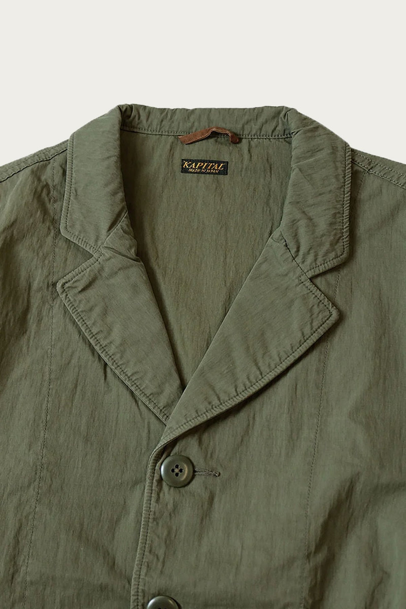Kapital Rip-Stop HOSPITAL Jacket - Khaki outlook