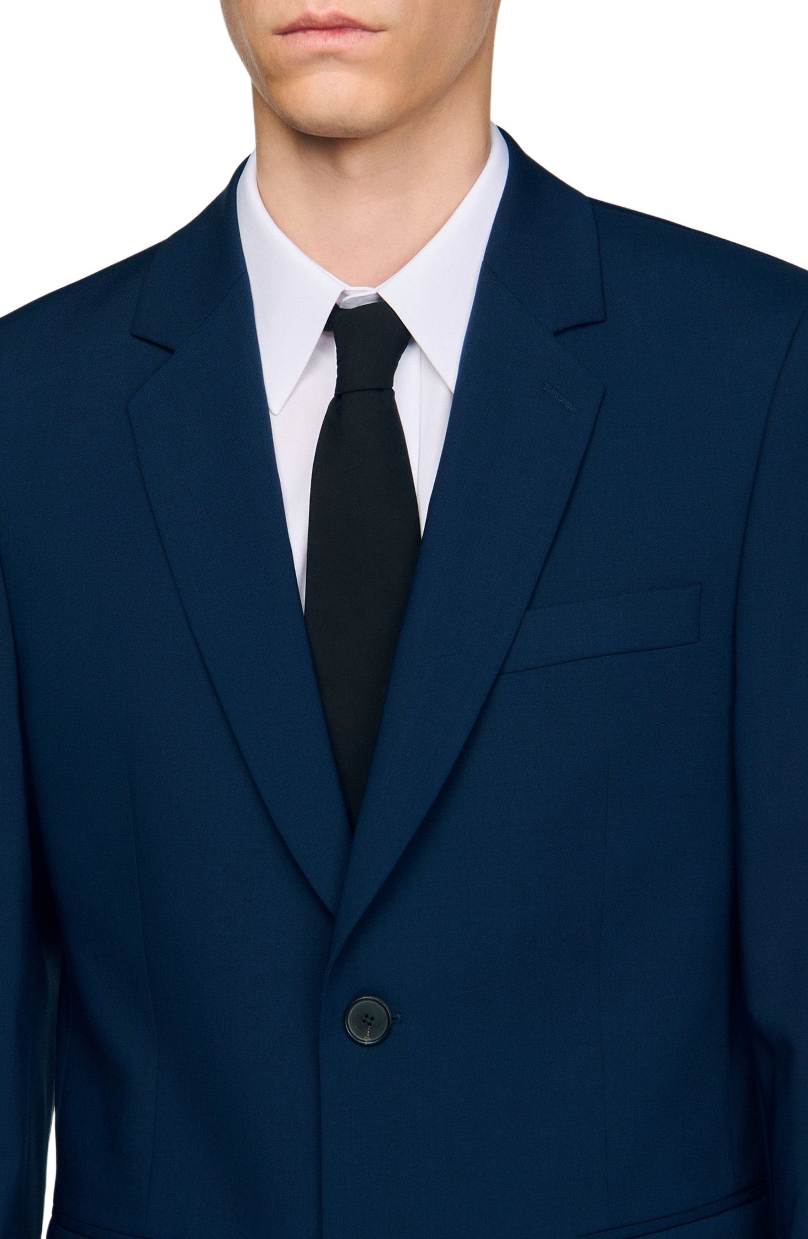 SANDRO Wool suit jacket in Royal Blue at Nordstrom - 4