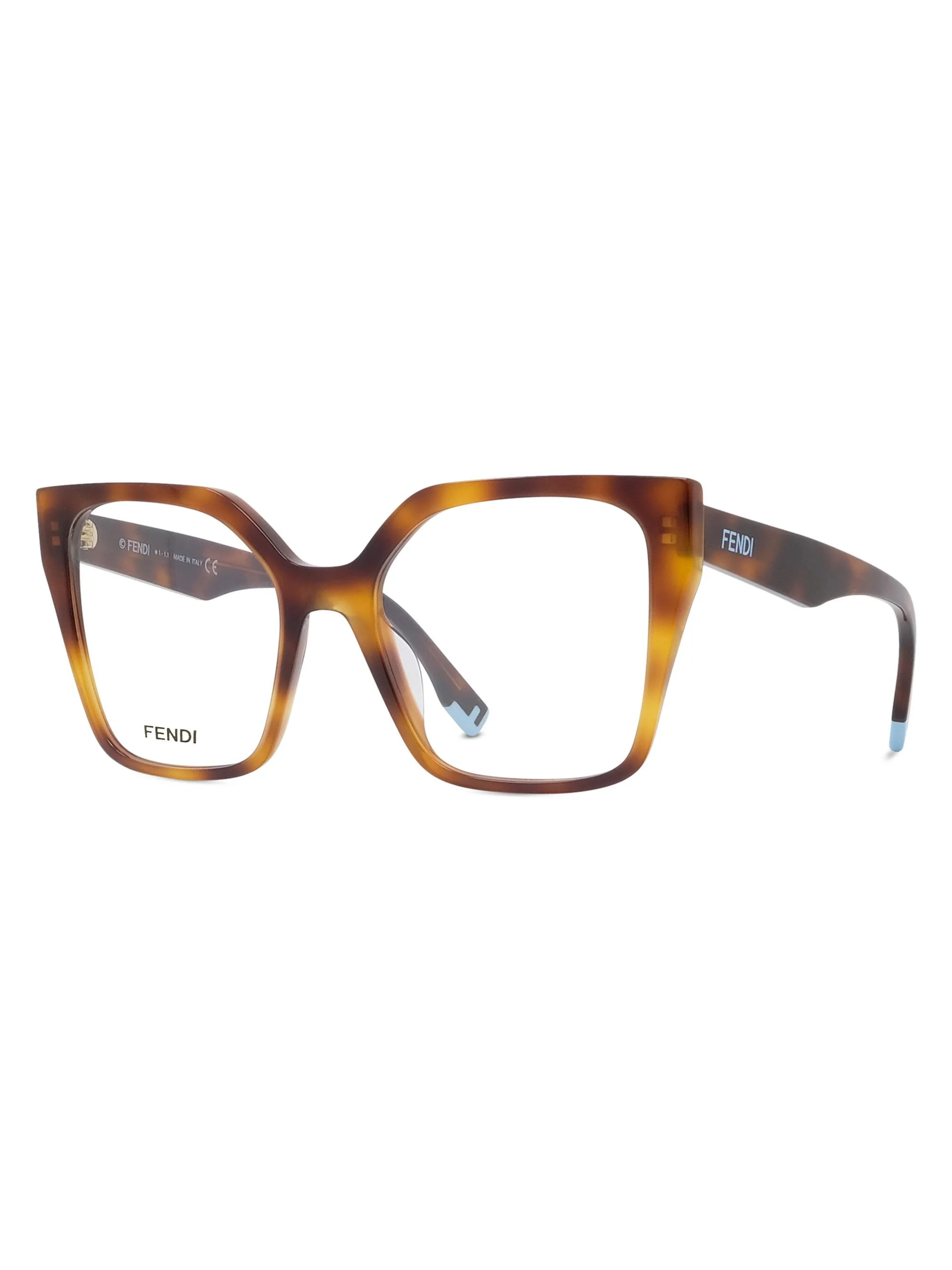 Women's 54MM Square Eyeglasses - Blonde Havana - 1