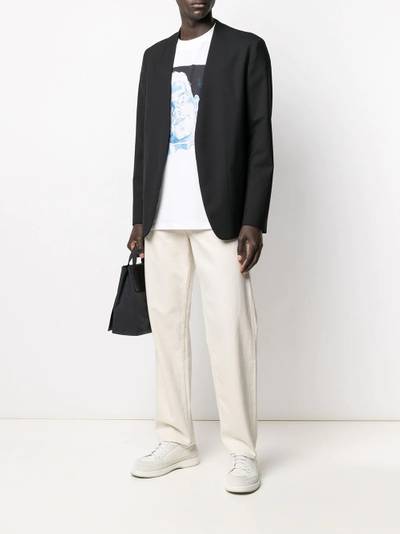 Jil Sander logo-patch jeans outlook