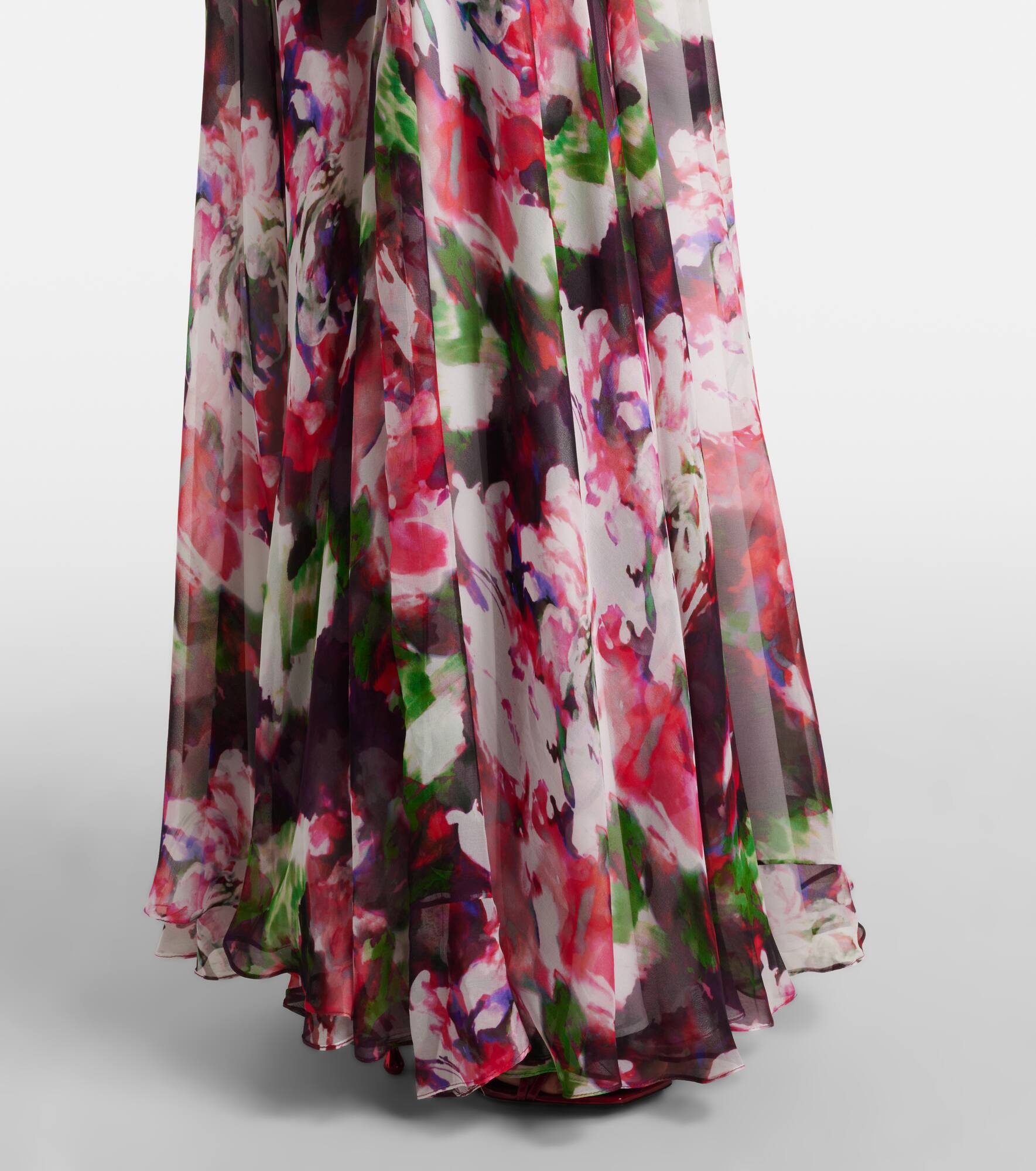 Jera floral silk georgette gown - 5
