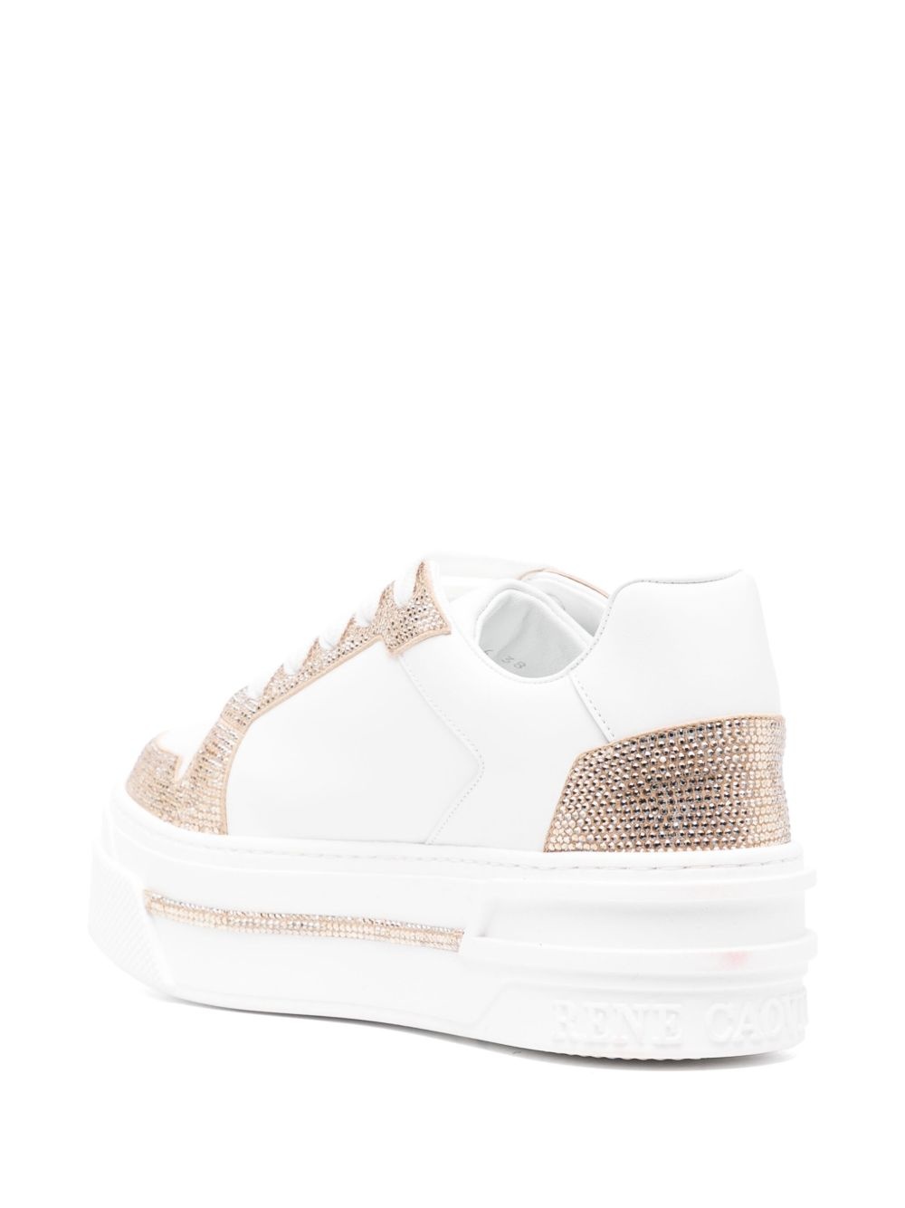 lace-up fastening trainer - 3