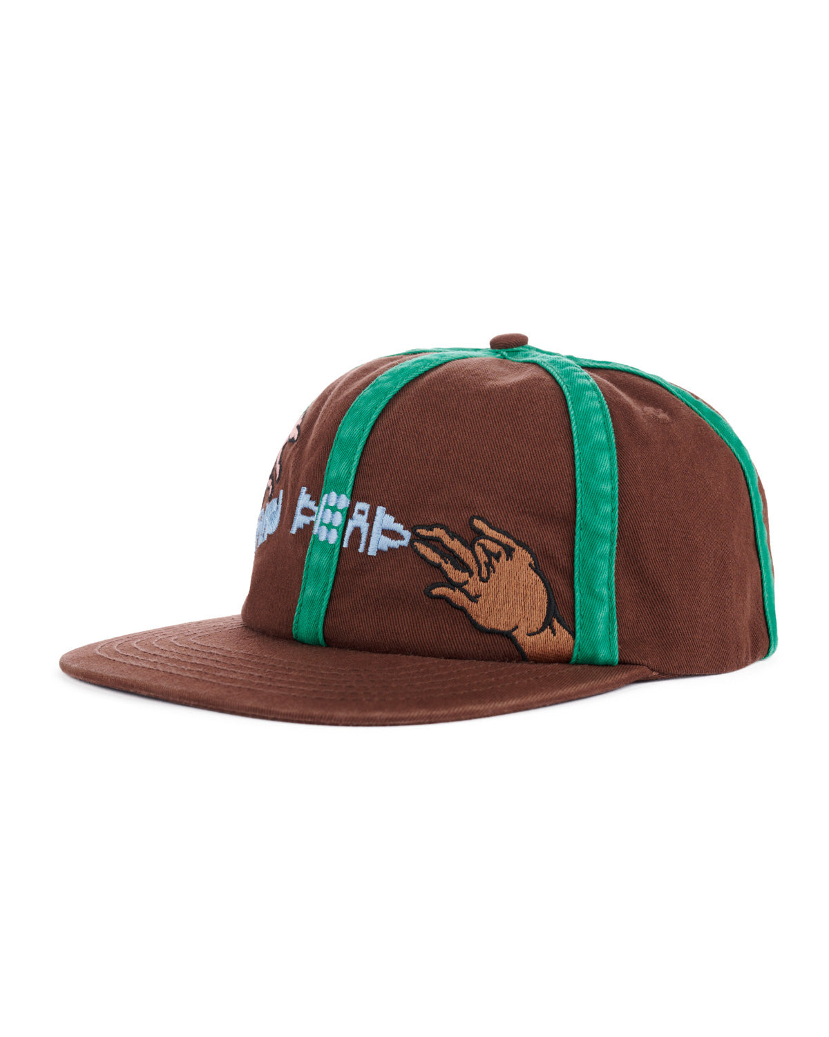 Connection 6 Panel Twill Hat - Brown - 2