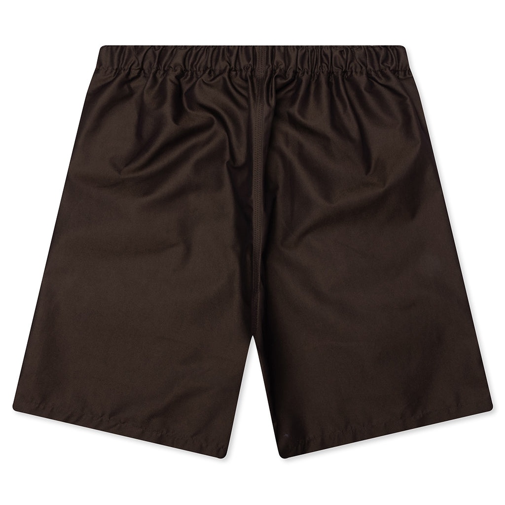 C/PE TWILL BELTED C.S.SHORT - BROWN - 2