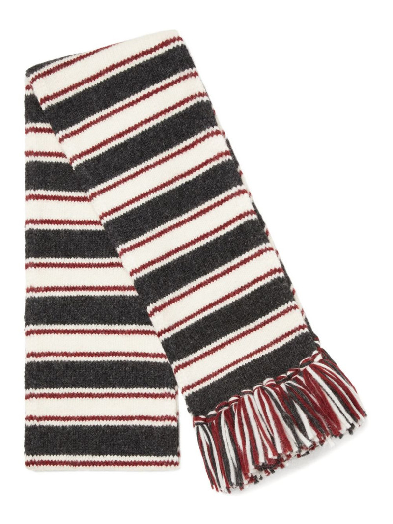 Alanui striped fringed scarf outlook