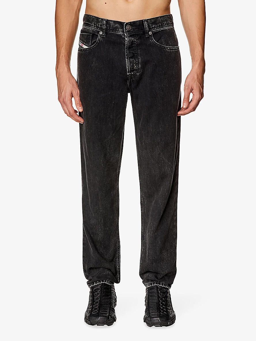 2023 D-Finitive tapered-leg cotton-blend jeans - 3