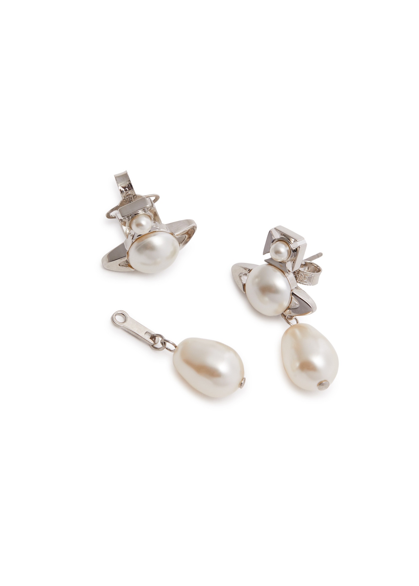 Inass orb-embellished drop earrings - 4