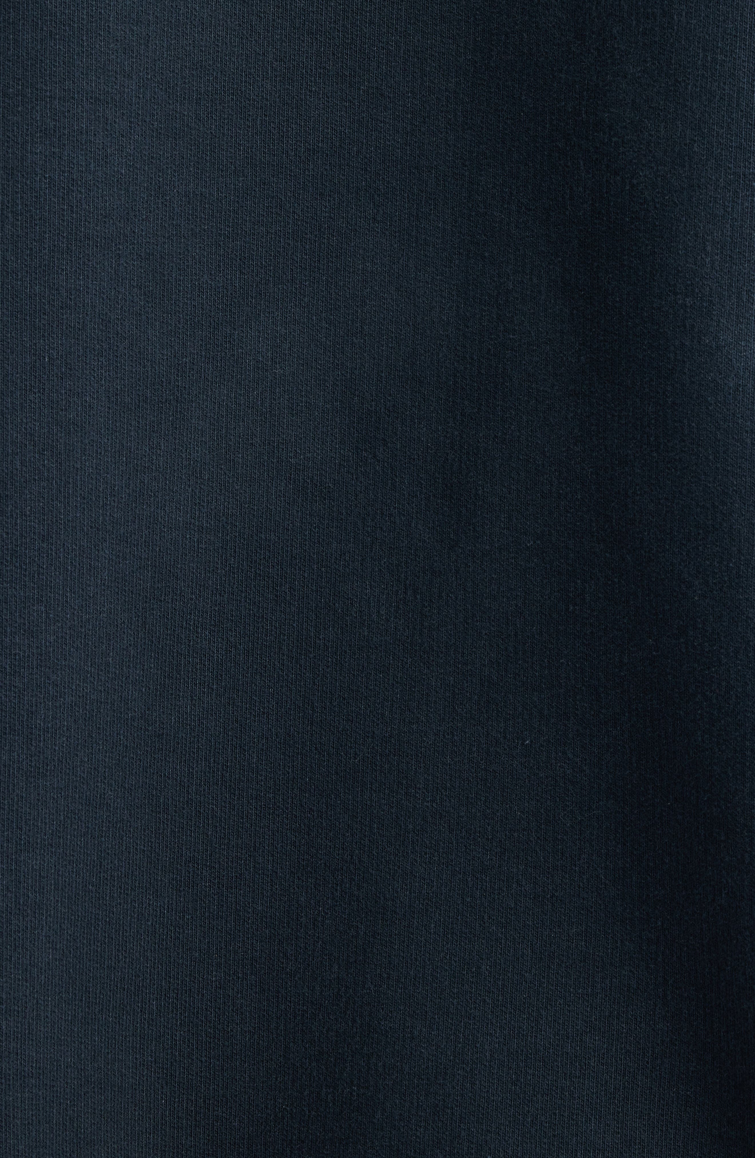 Balenciaga Oversize Full Zip Hoodie with Scarf Detail in Deep Blue/Black at Nordstrom - 6