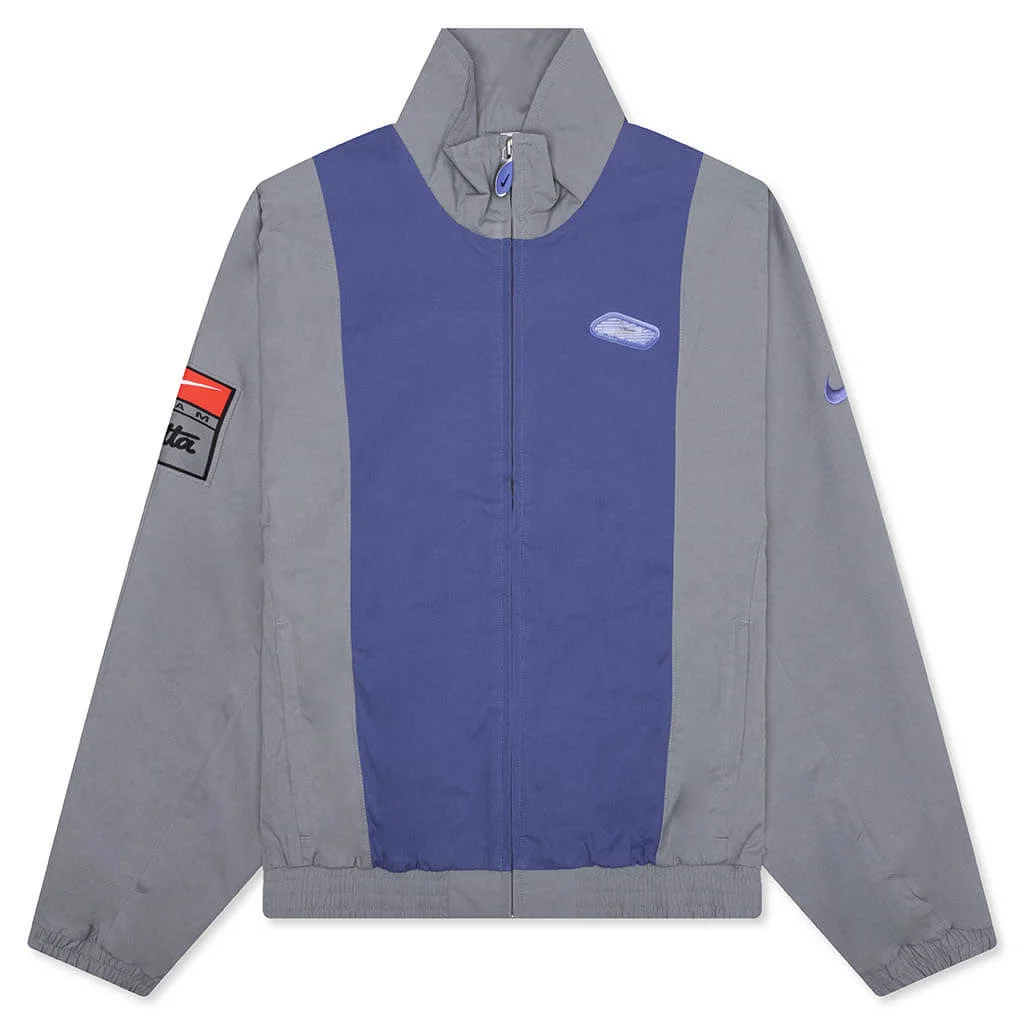 NIKE X PATTA TRACK JACKET - PARTICLE GREY/SAPPHIRE - 1