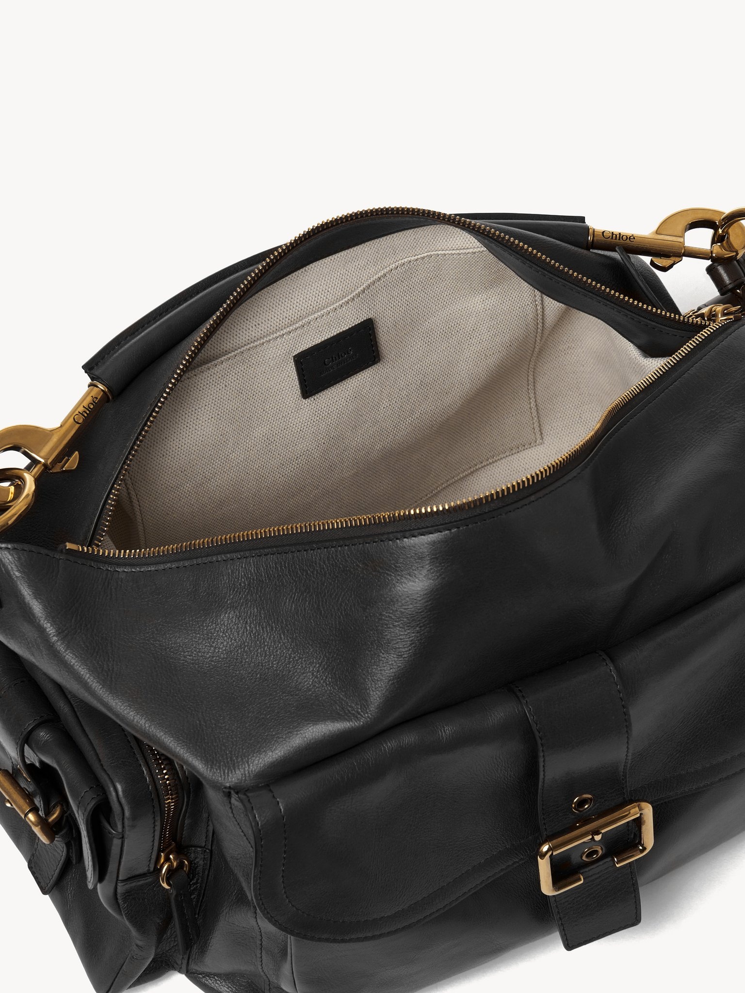 LARGE CAMERA BAG IN SOFT LEATHER - 5