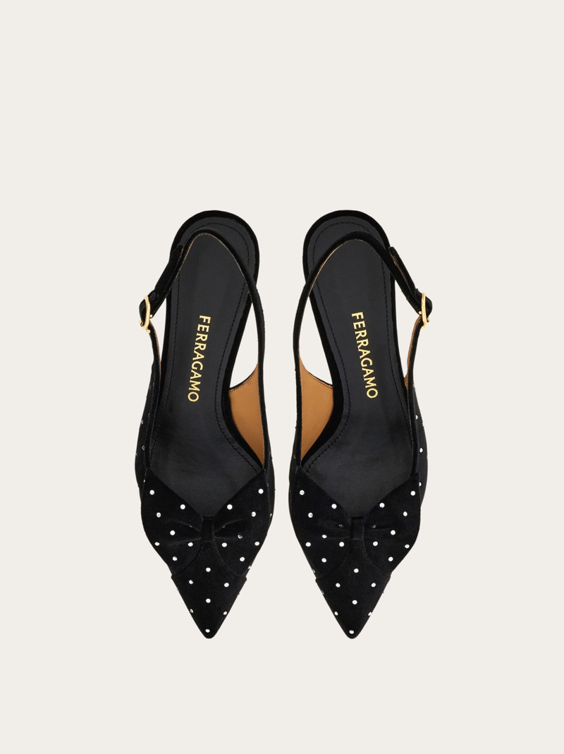 FERRAGAMO Slingback with bow detail outlook
