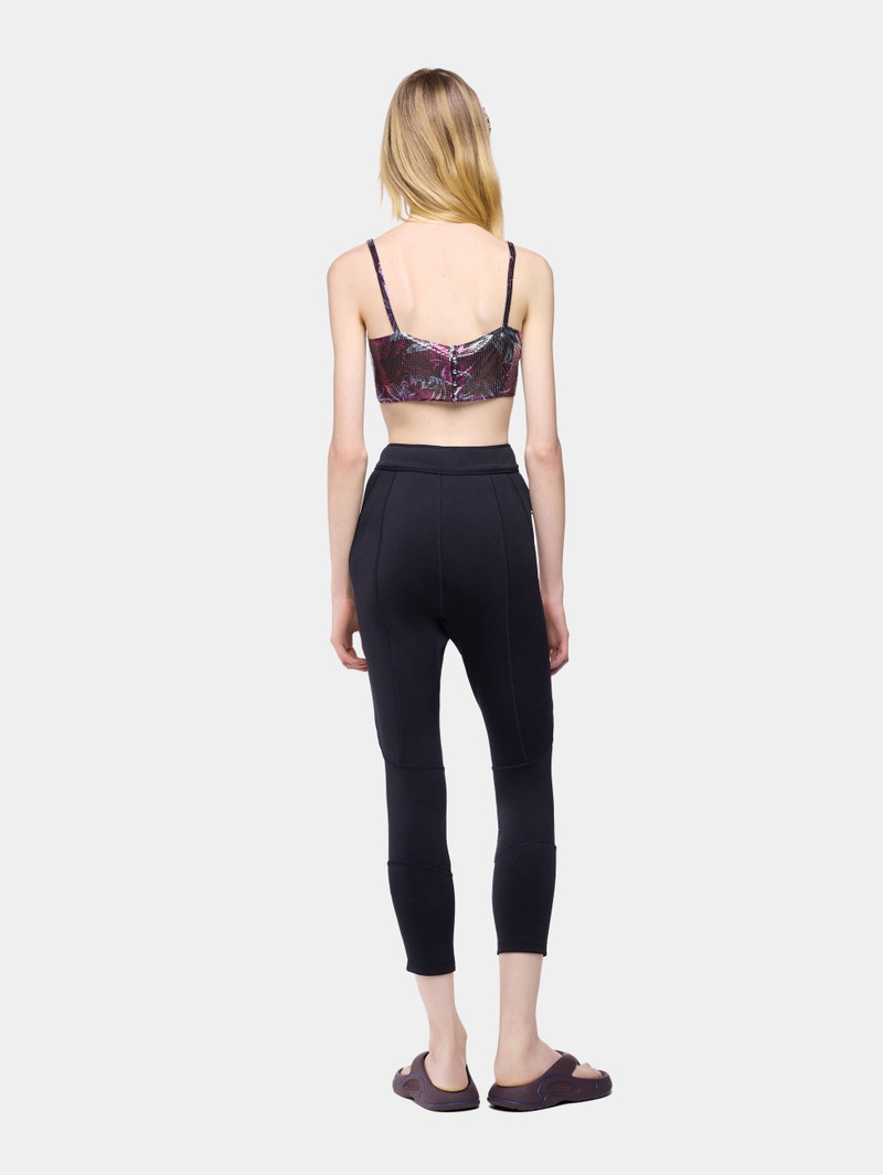 CAPRI PANT IN BLACK NEOPRENE 3