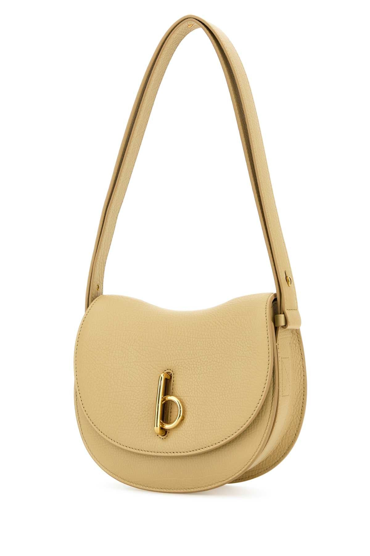 Burberry Women Beige Leather Small Rocking Horse Shoulder Bag - 2