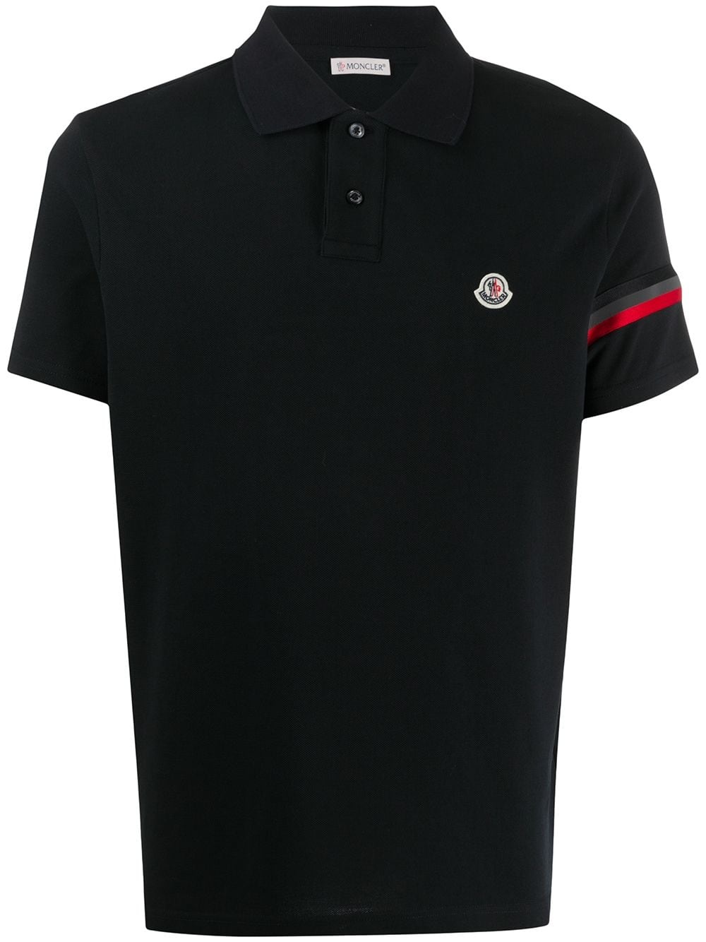 logo-patch armband polo shirt - 1