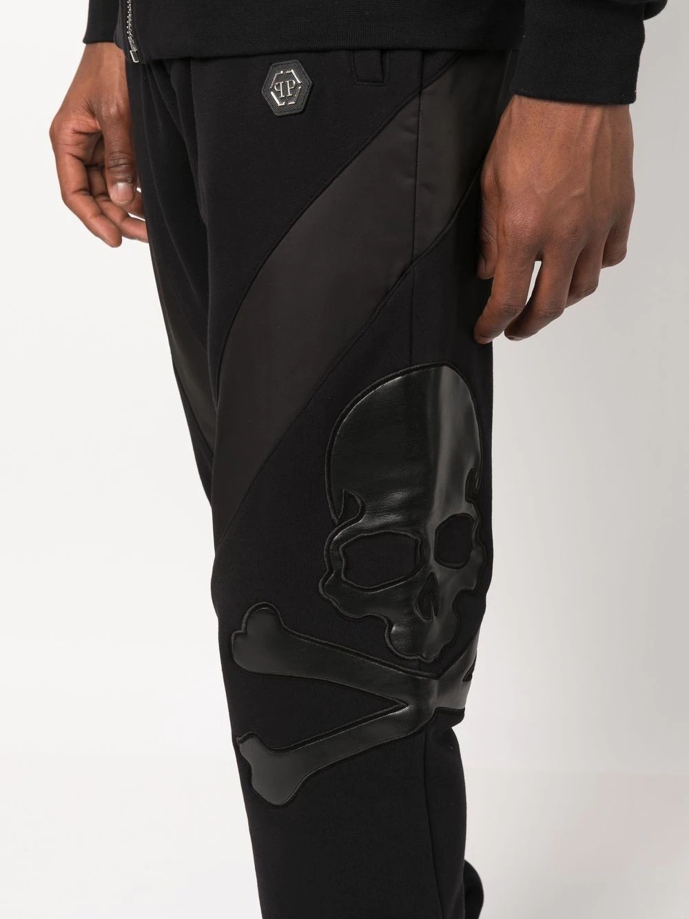 skull patch jogging trousers - 5