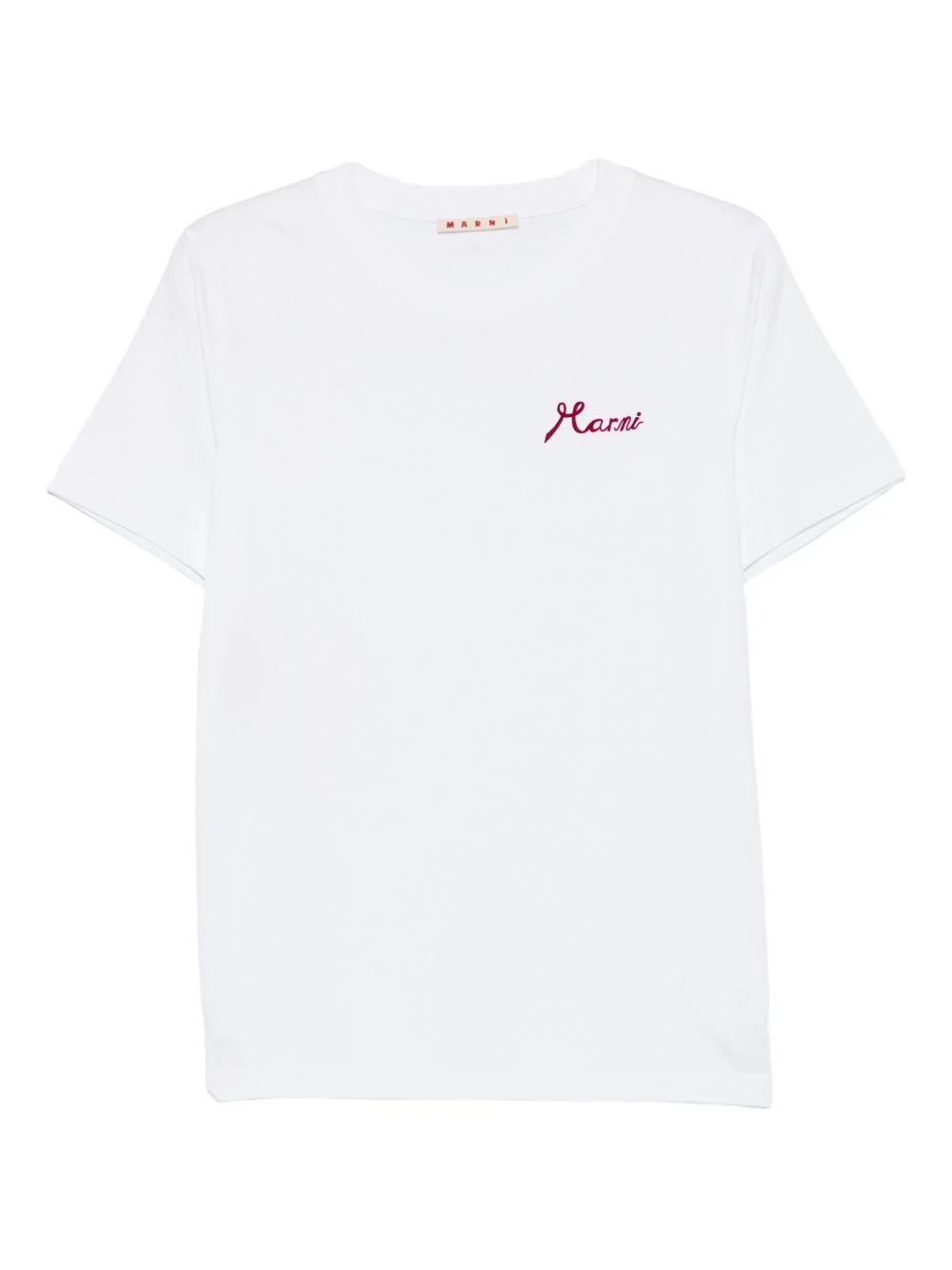 logo on the chest cotton T-shirt - 1