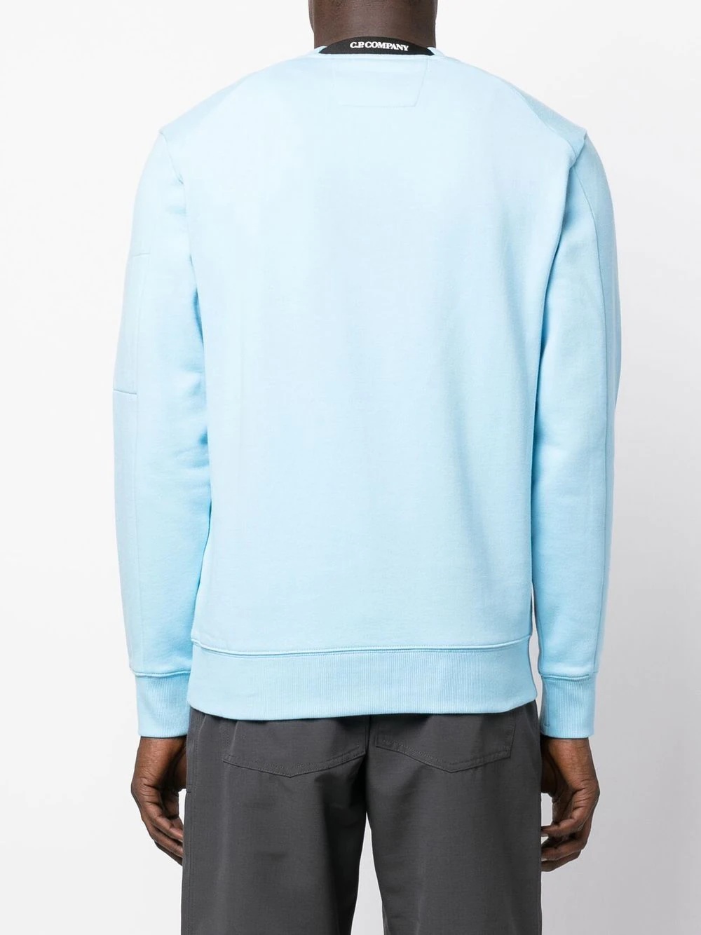 Lens-detail crew neck jumper - 4