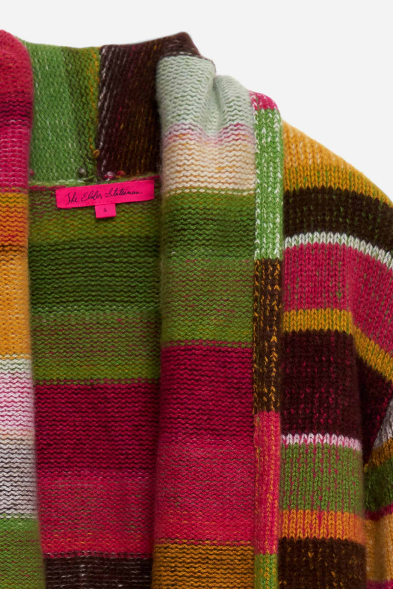 The Elder Statesman STRIPE ITALY SMOKING JACKET outlook