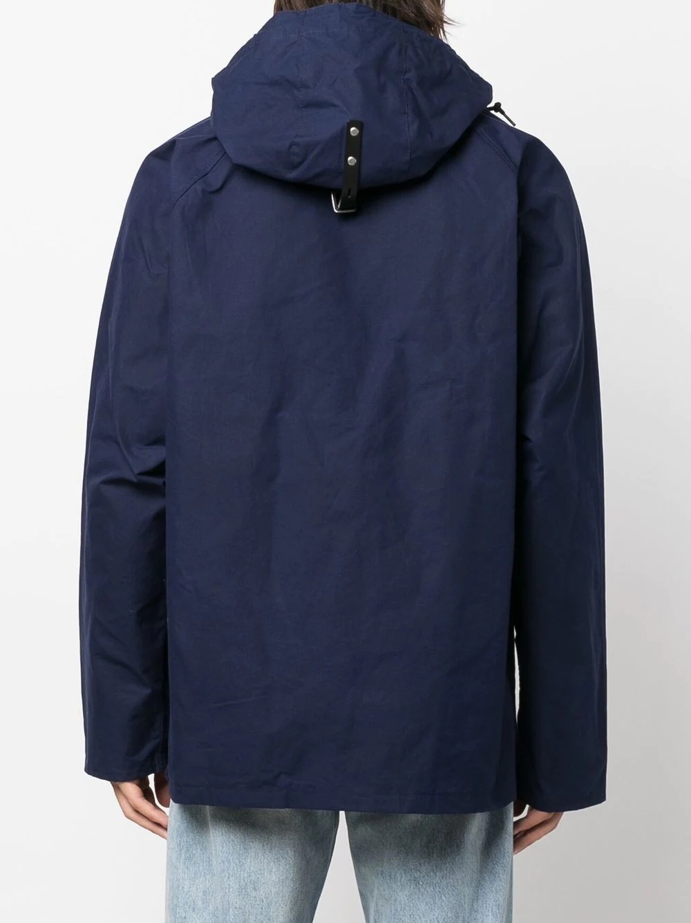 flap-pockets cotton hooded jacket - 4