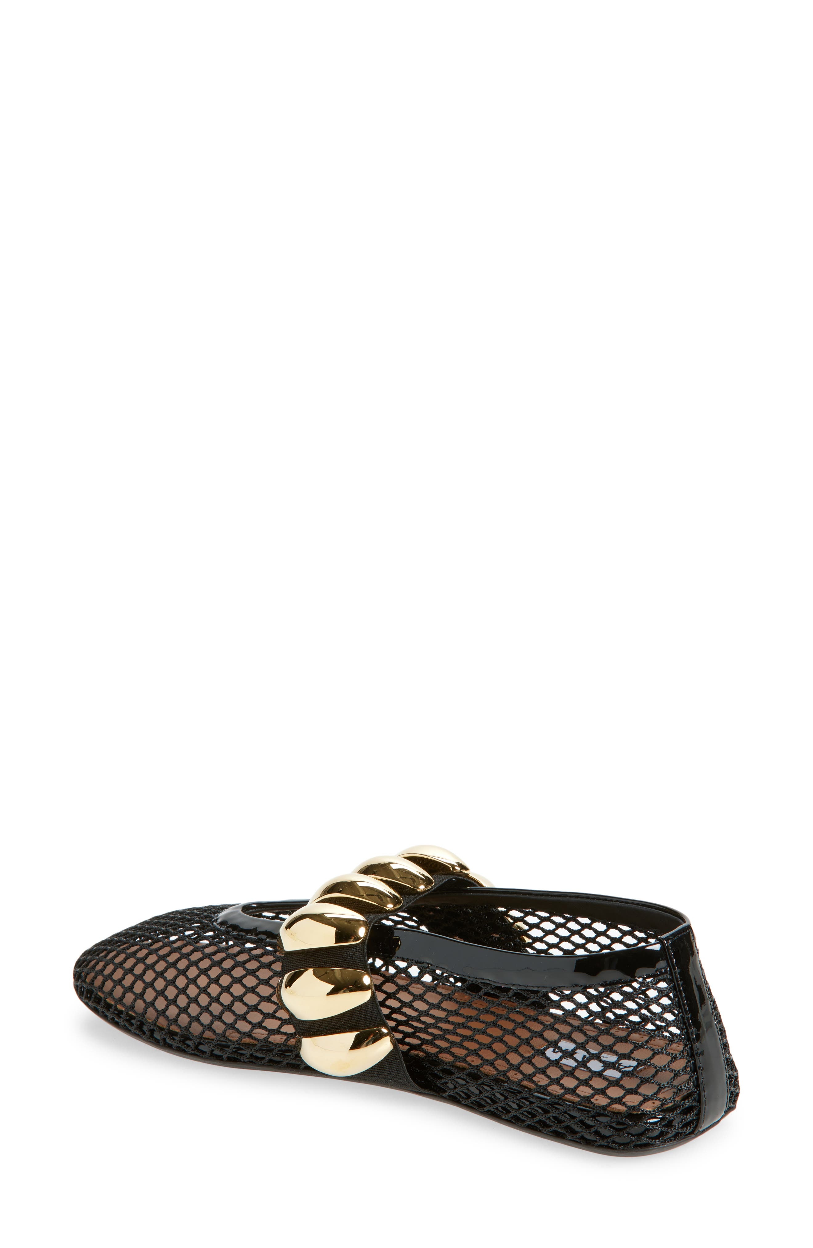Alaïa Mesh Ballet Flat in Noir at Nordstrom - 2