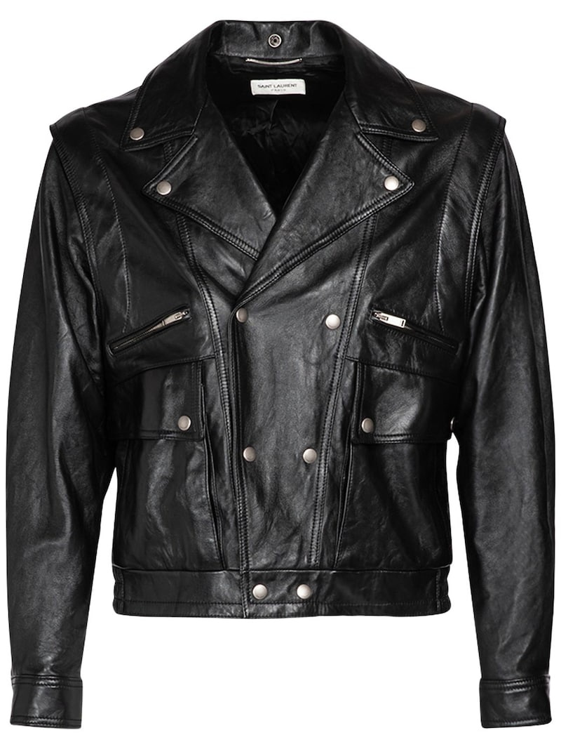 折りたたみ財布 SAINT LAURENT LEATHER JACKETS saint laurent military Leather Jacket 44 | eBay