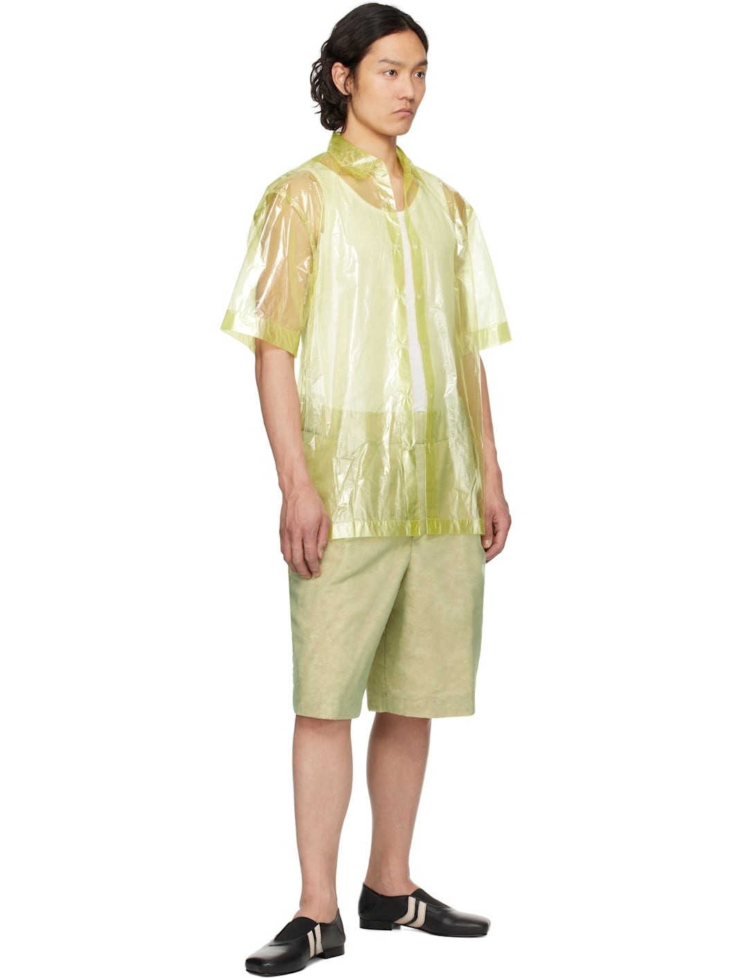 Green Layered Shorts - 4