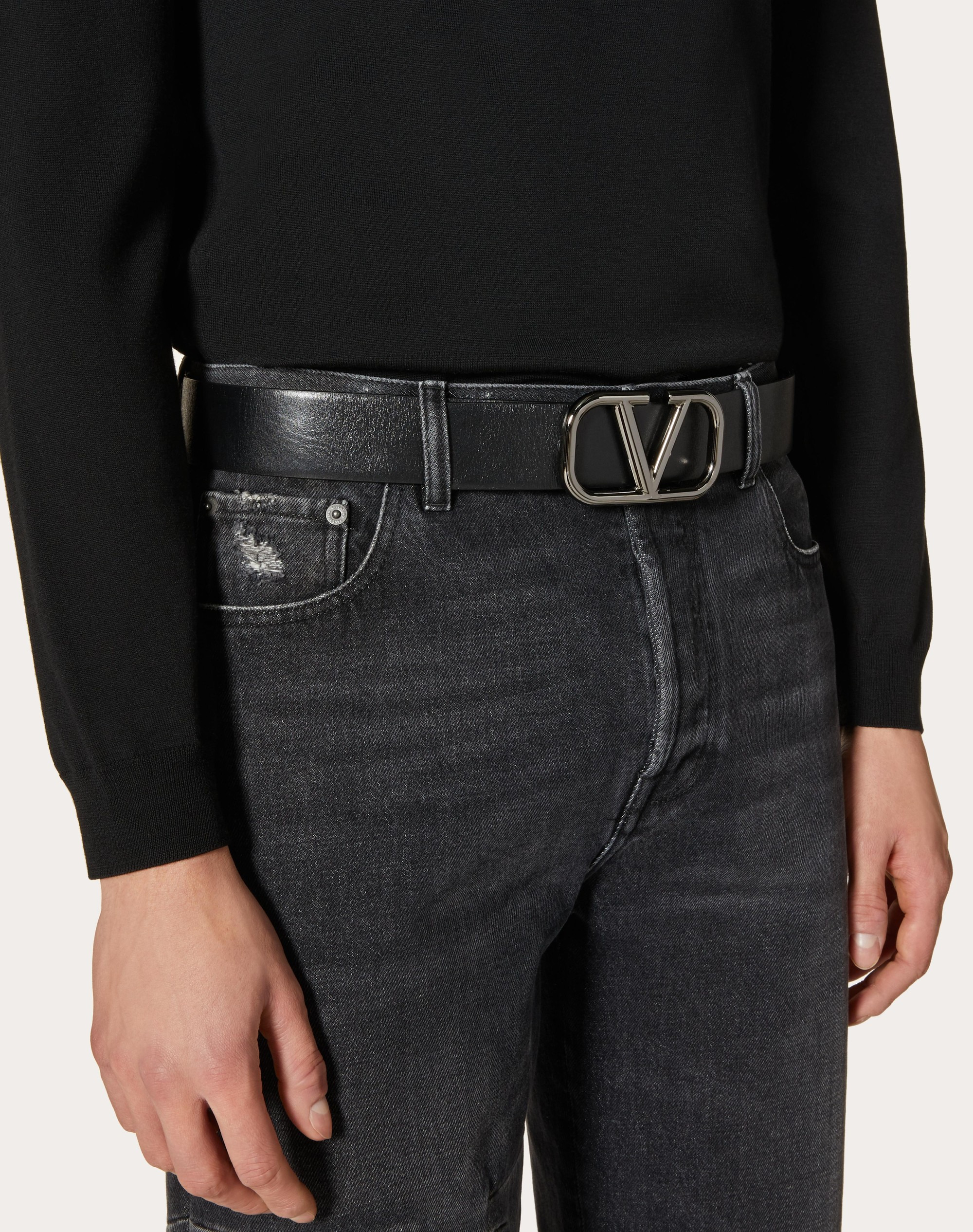 VLOGO SIGNATURE CALFSKIN BELT 40 MM - 5