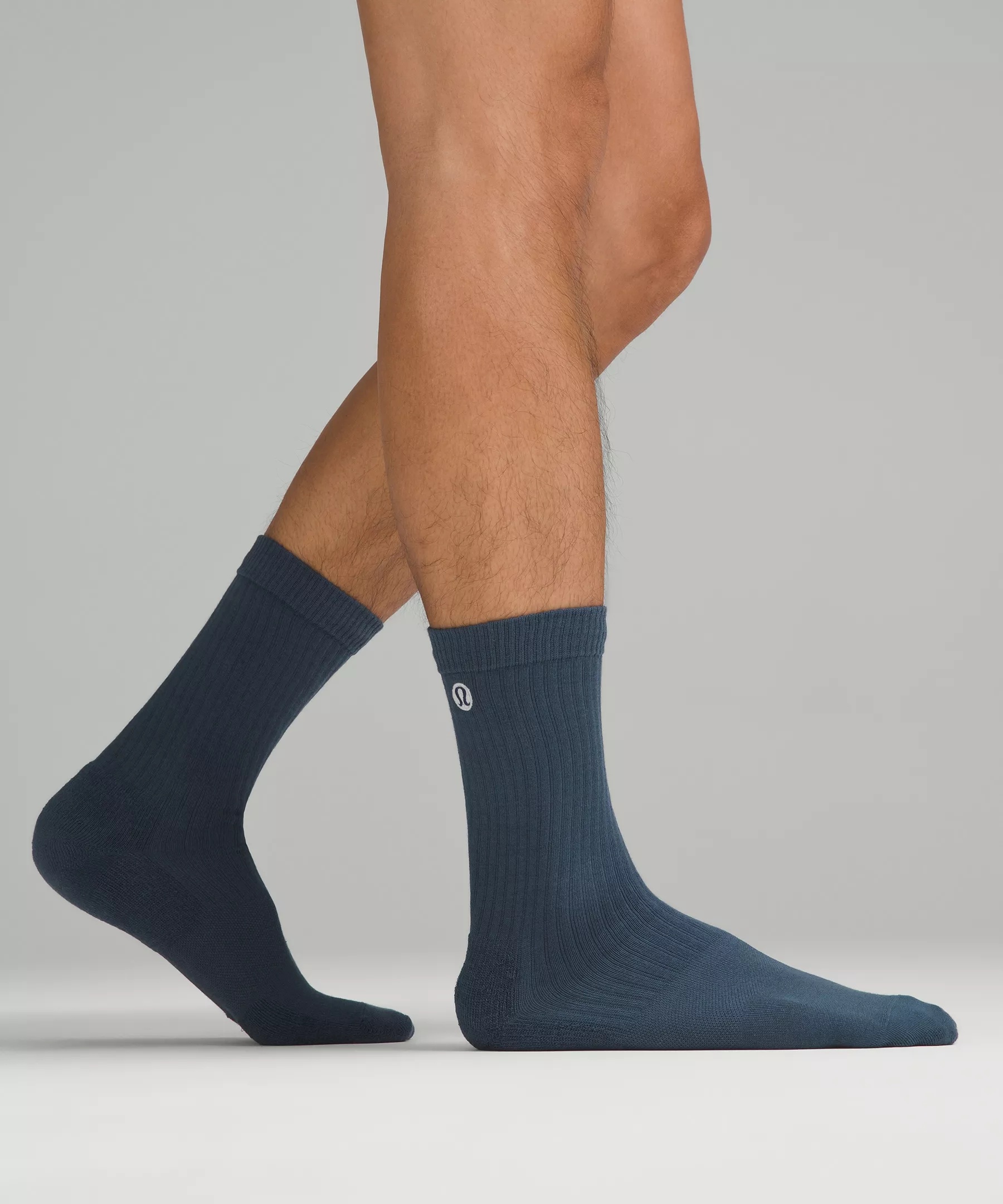 Men's Daily Stride Ribbed Comfort Crew Socks *3 Pack - 2