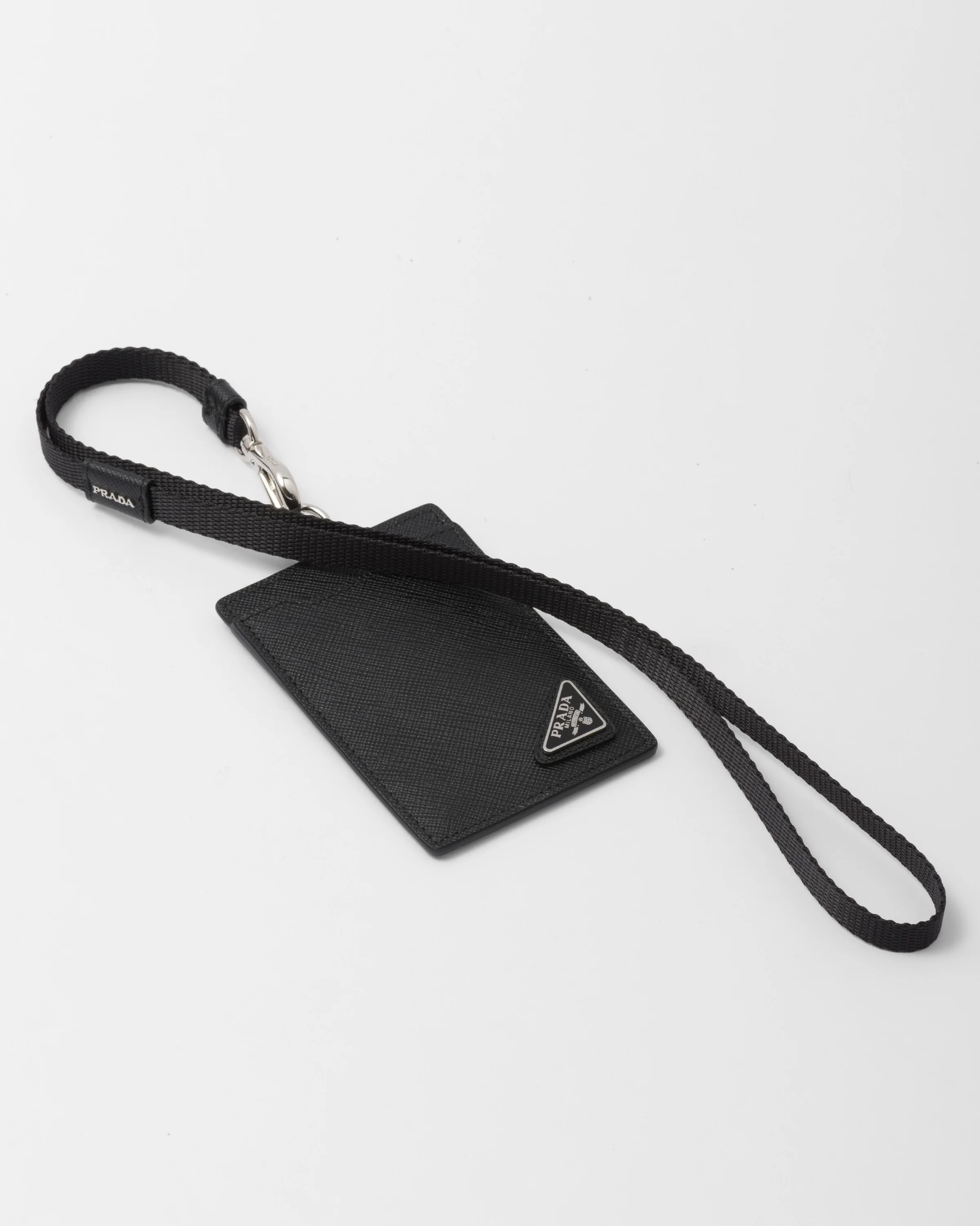 Saffiano leather badge holder - 1