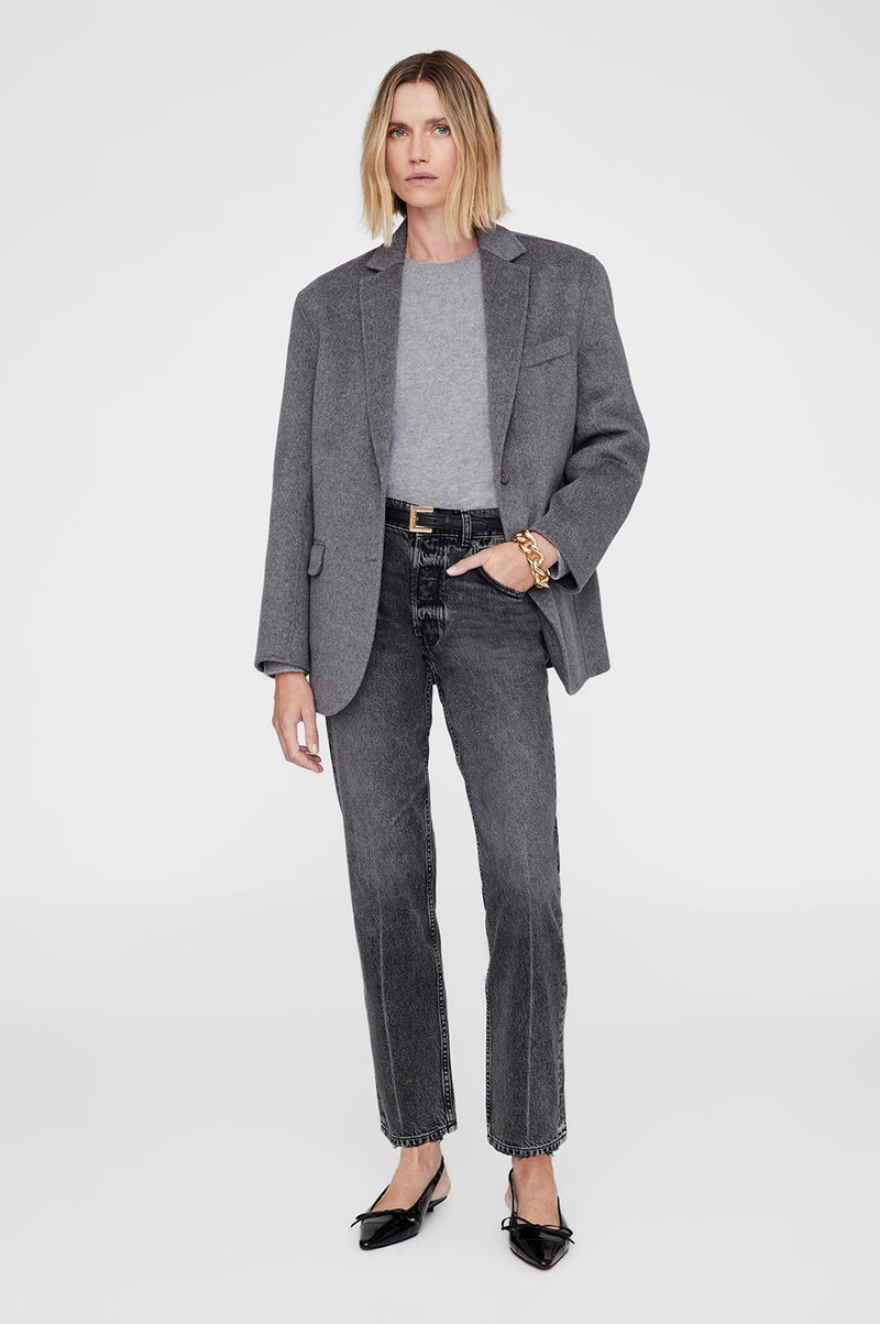 ANINE BING Quinn Blazer - Heather Grey outlook