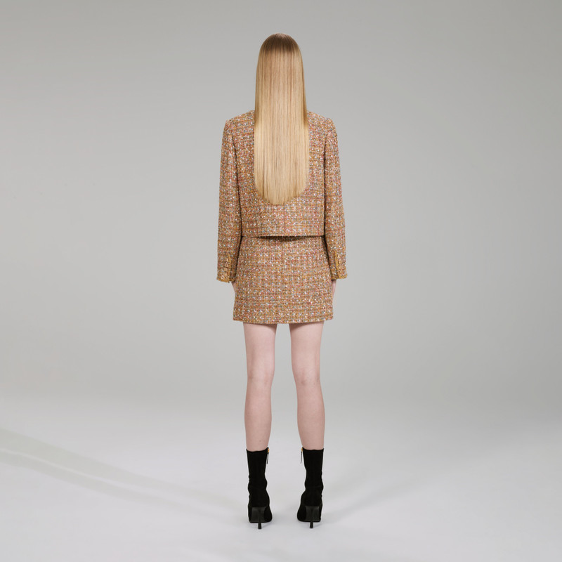 self-portrait Gold Tinsel Boucl Jacket - AW22-049J | REVERSIBLE