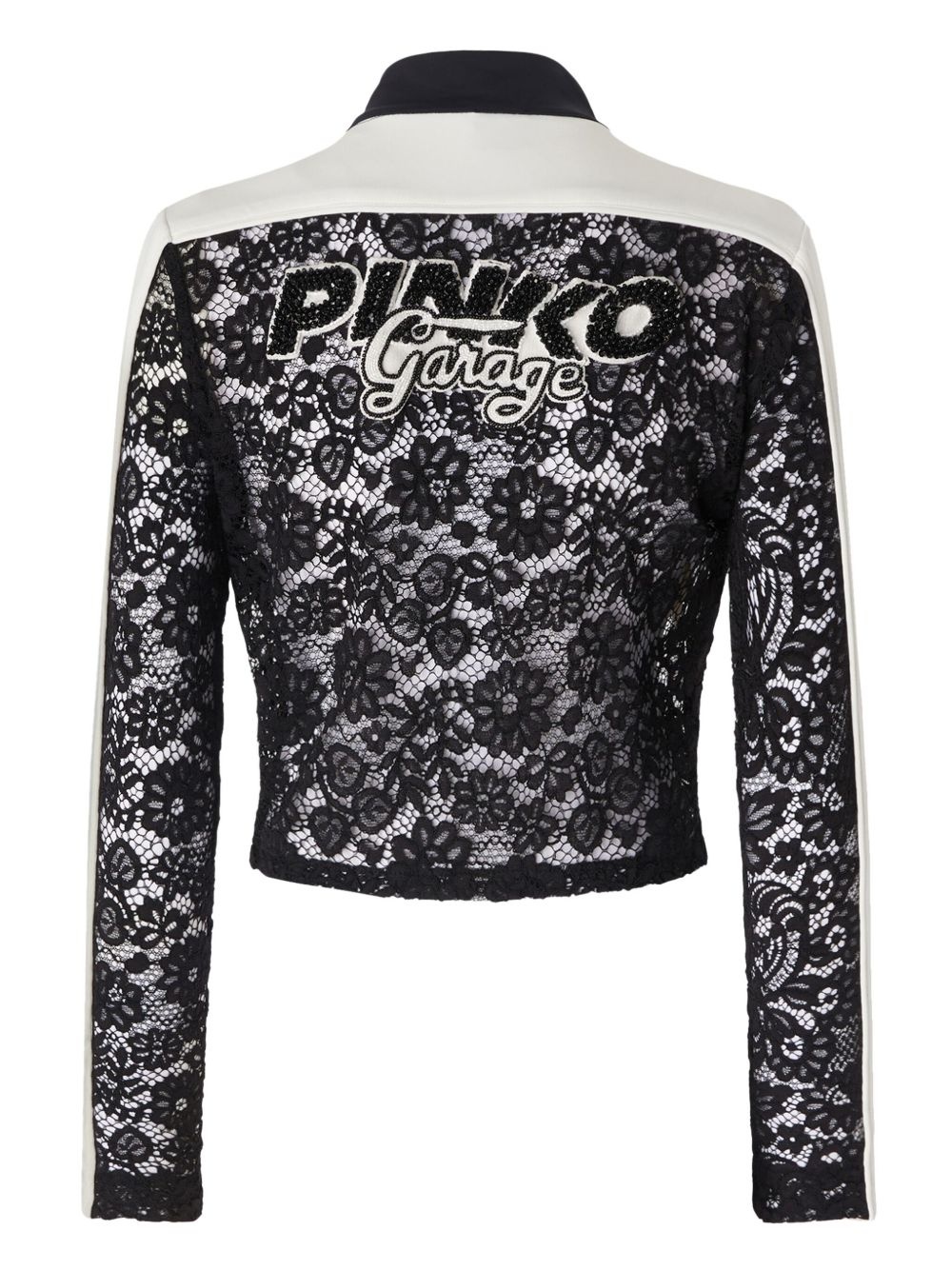 floral-lace jacket - 2