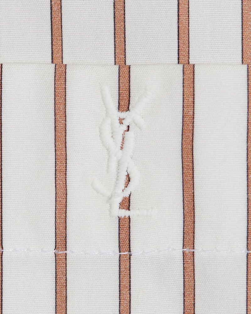 monogram shirt in striped cotton poplin 3