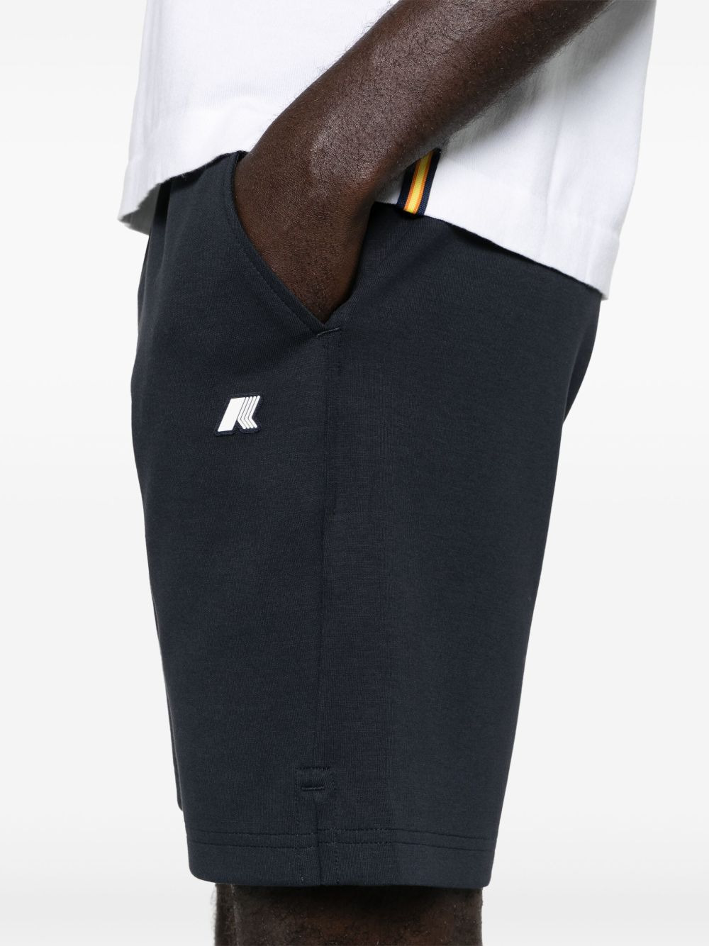 rubberised-logo track shorts - 5