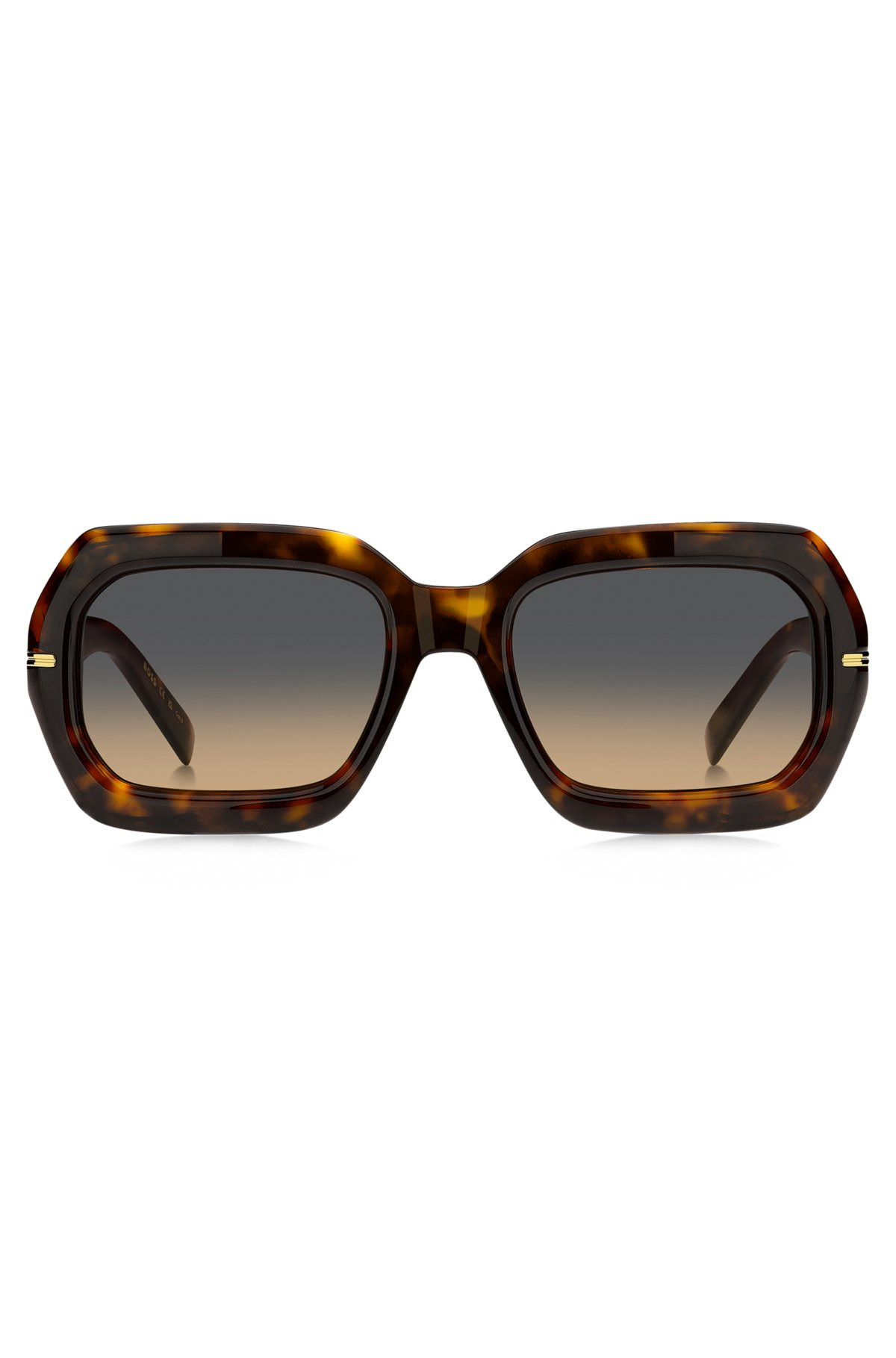 PATTERNED-ACETATE SUNGLASSES WITH GOLD-TONE HINGES - 3