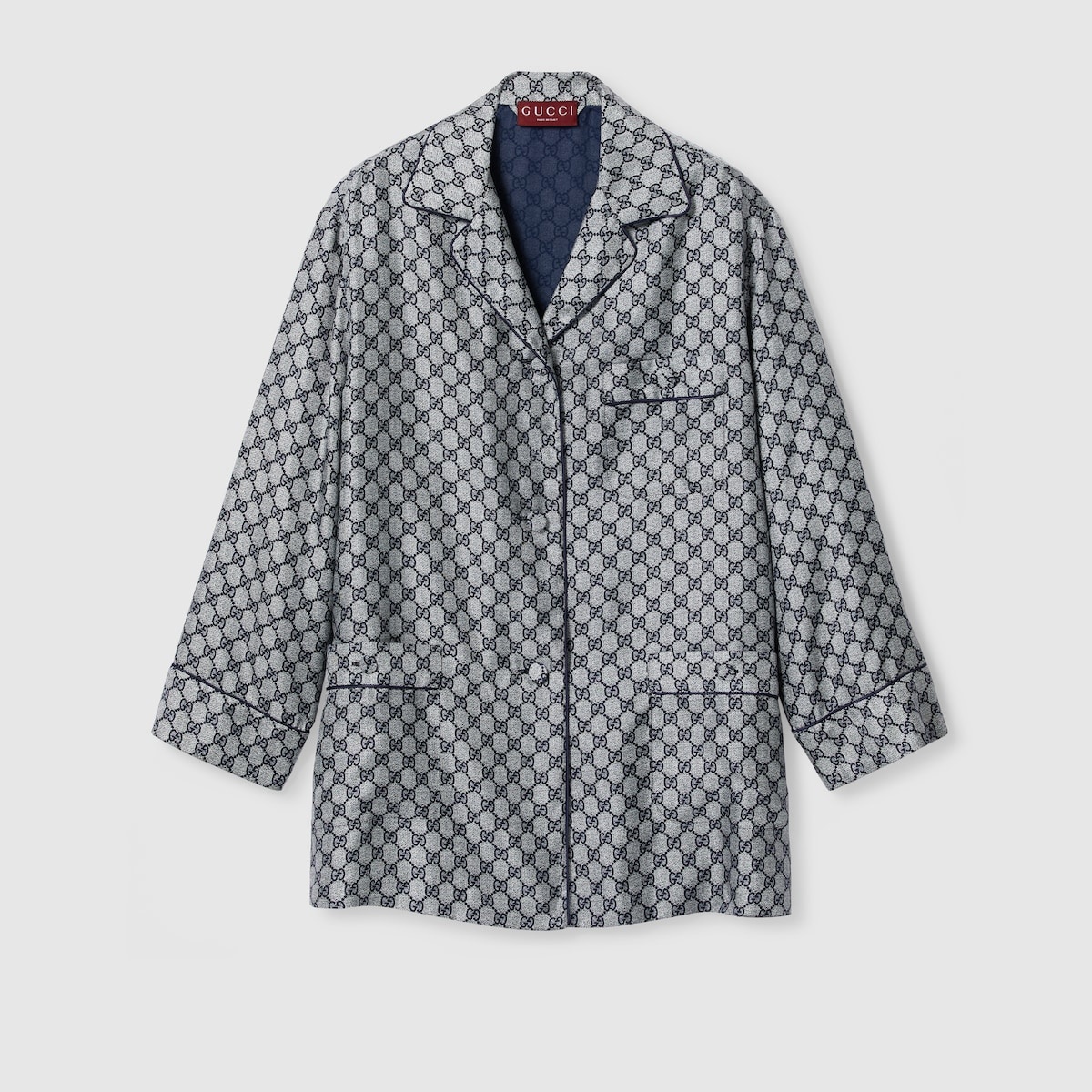 GG silk twill shirt - 1