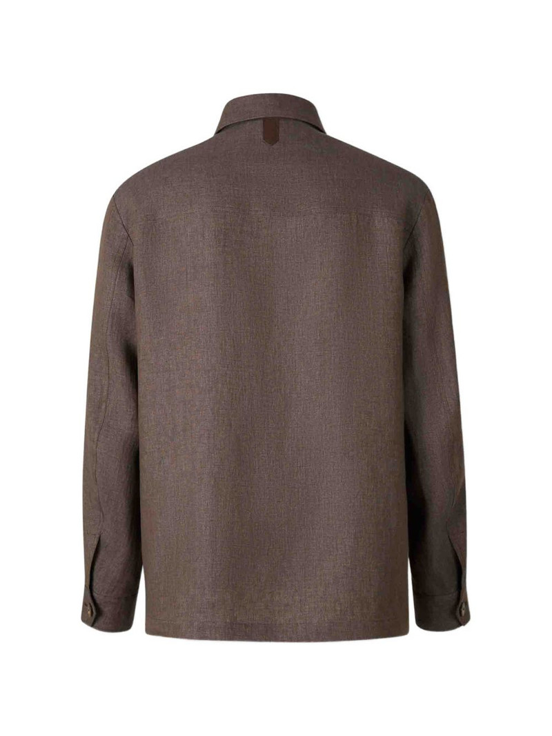Canali buttoned flap-pocket jacket outlook