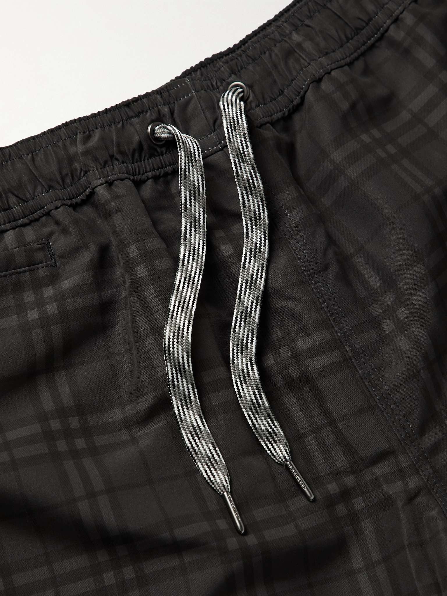 Mid-Length Checked Swim Shorts - 3