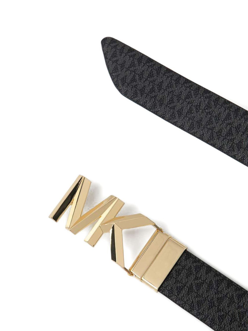 monogrammed leather belt 3