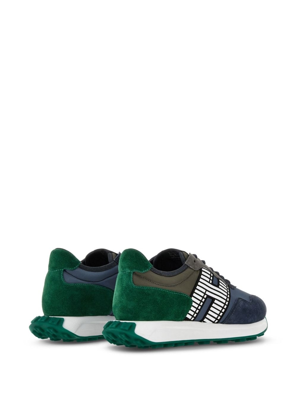 H601 panelled suede sneakers - 3