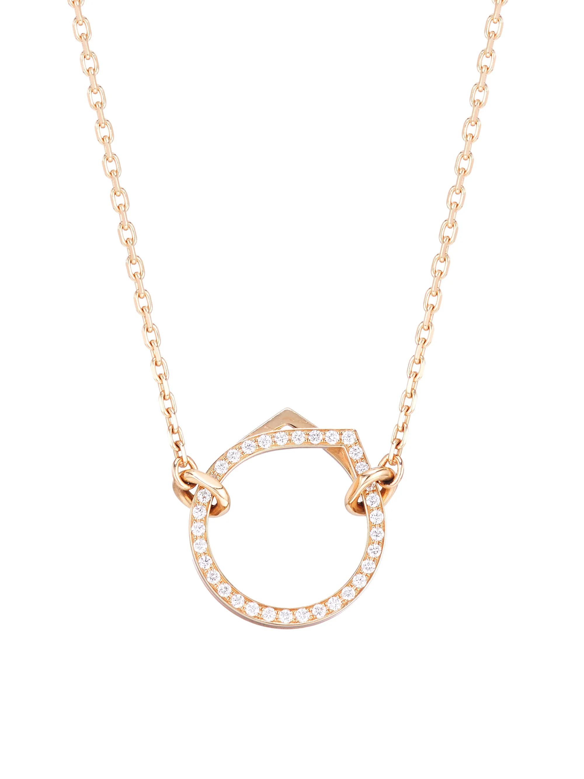 Women's Antifer 18K Rose Gold & 0.20 TCW Diamond Pendant Necklace - Rose Gold - 1